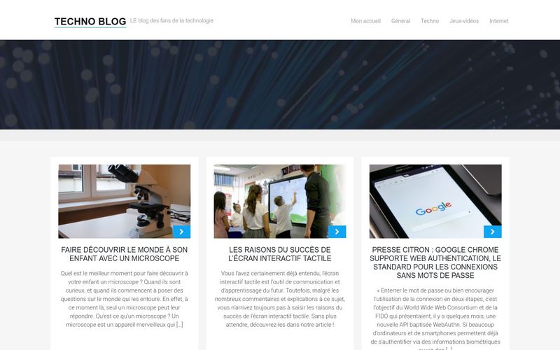 Techno Blog - LE blog des fans de la technologie
